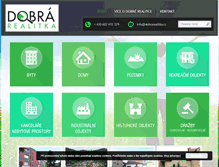 Tablet Screenshot of dobrarealitka.cz